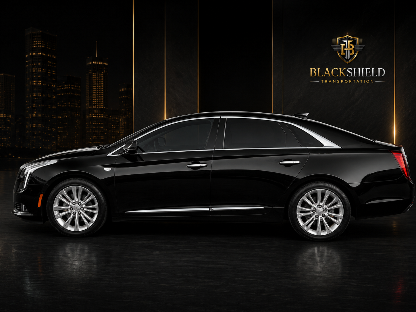 Cadillac sedan side view